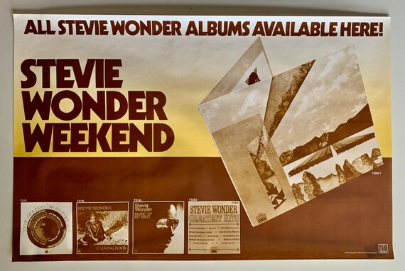 Stevie WONDER * Promo Poster * Innervisions * Motown Issue