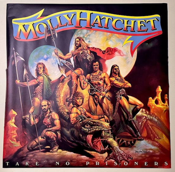 MOLLY HATCHET * Promo Poster * Take No Prisoners * Boris Vallejo