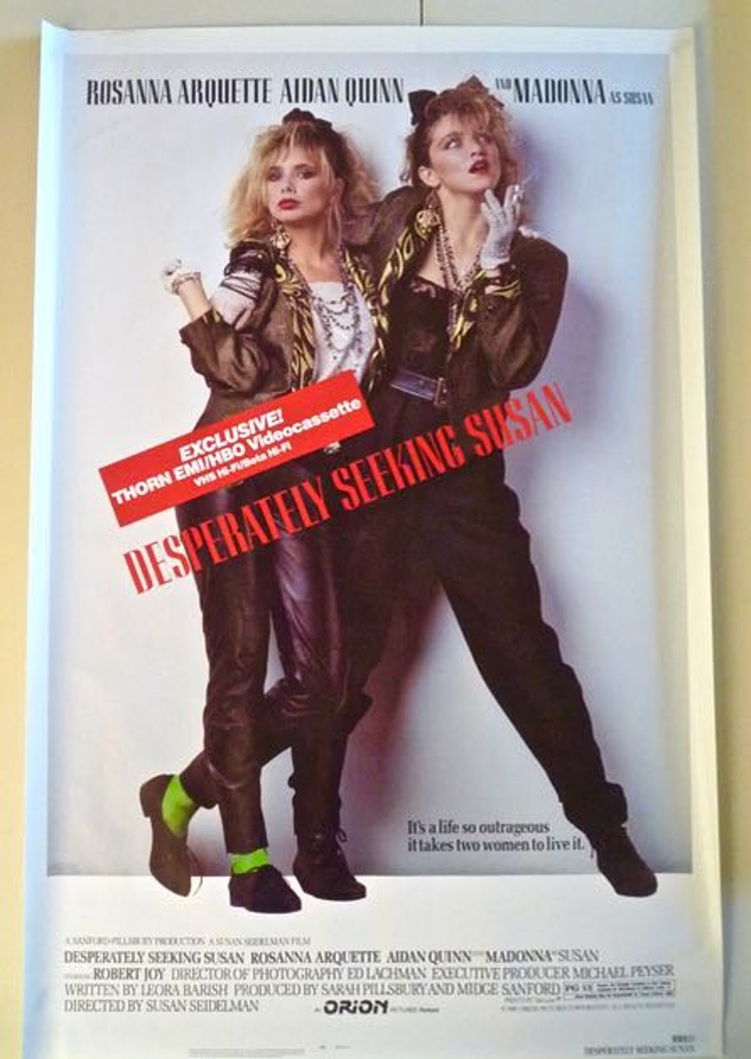 MADONNA * 1-sheet Poster for Video Release * Desperately Seeking