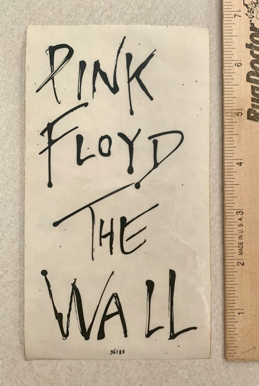 ピンク フロイド/ザ ウォール 1979年 激レア BIGサイズ プロモポスター ピンク・フロイド プロモステッカー * ザ・ウォール * 7インチ x 3-3/4