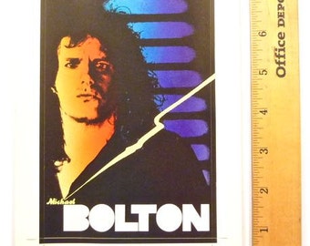 Michael BOLTON * Sticker * Vintage Promo * Original * 8"x5-3/4" * 1980s