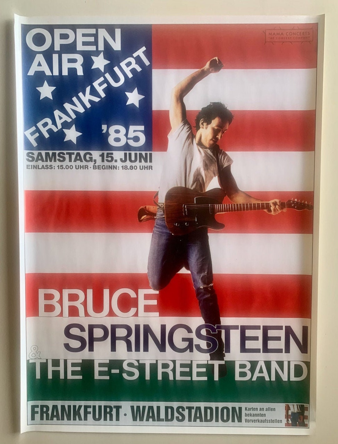 Bruce SPRINGSTEEN & E-street Band * Concert Poster * Born in
