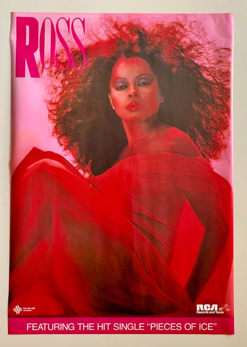Diana ROSS Promo Poster Ross 1983 22x31.25 Etsy