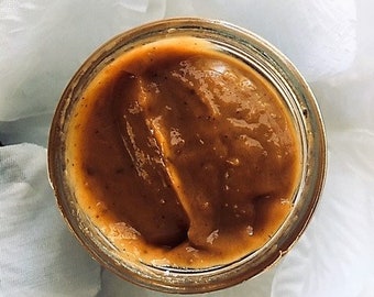 Organic Glowing Pumpkin Puree Glycolic Acid (AHAs) + vitamin E & C Facial Masque + Cinnamon, Ginger, Nutmeg- Brighter, younger, fresher!