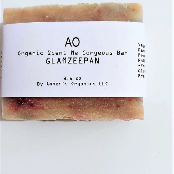 Organic "Glamzeepan" Scent me Gorgeous Butter + Cleansing Kaolin Clay VEGAN Body Wash Soap Bar. Teen|Child|Gift Almond Cake Scent|