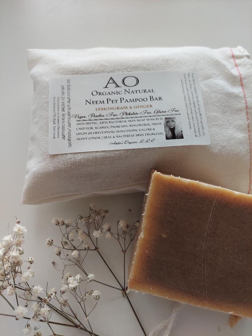 Organic Pet Pampoo. Shampoo Bar for Pets + Ponies - Repellent. Freshe…