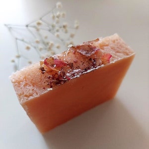 The Organic English Rose Absolute  + French Pink Clay Luxury Anti-Aging Shea Butter Soap The AO Soap Bar