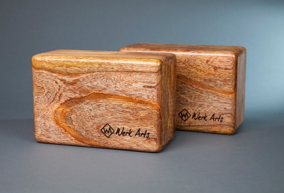 wooden yoga blocks