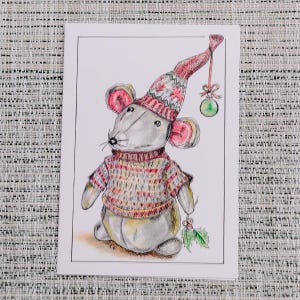 Chris Mouse Christmas Card