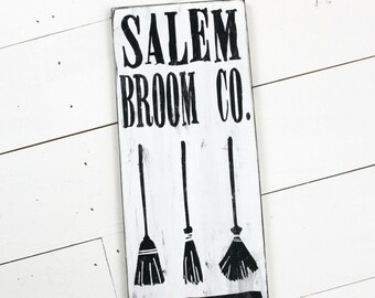 Salem Broom Co. Halloween Decor Halloween Sign