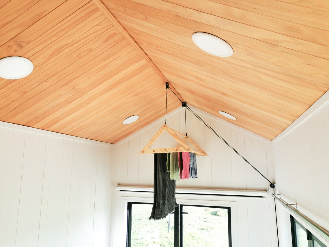 Pulley Laundry Rack Ceiling Laundry Rack Clothes Drying Etsy Canada