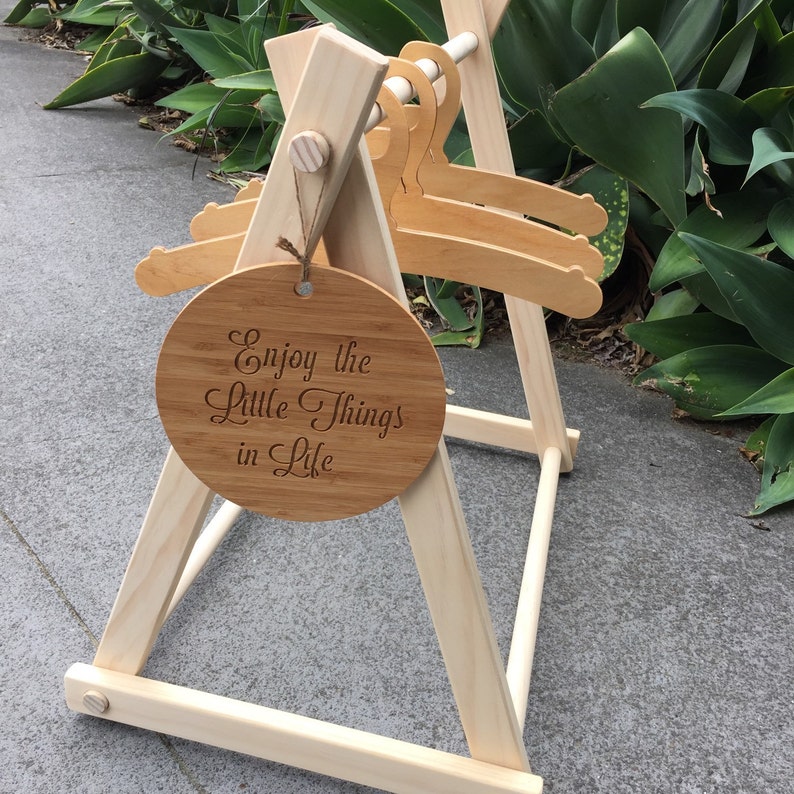 Small Clothes Rack Baby Garment Rack Clothing Rack Wooden Etsy