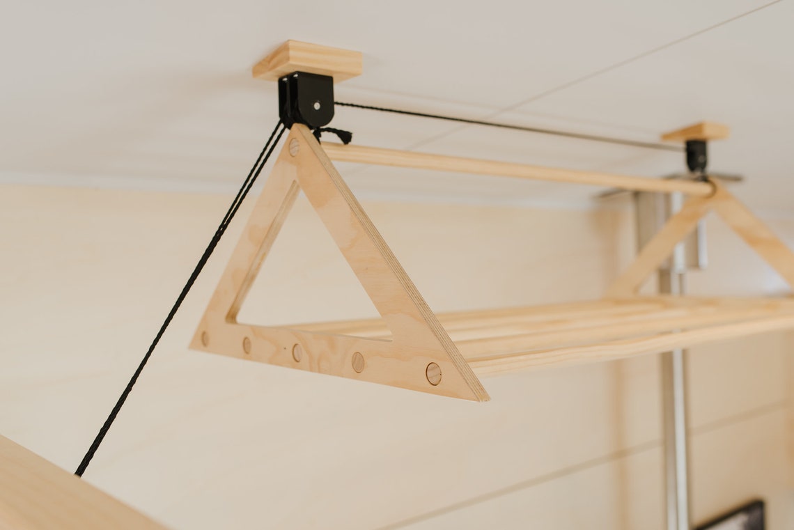 Pulley Laundry Rack Ceiling Laundry Rack Clothes Drying Etsy Canada