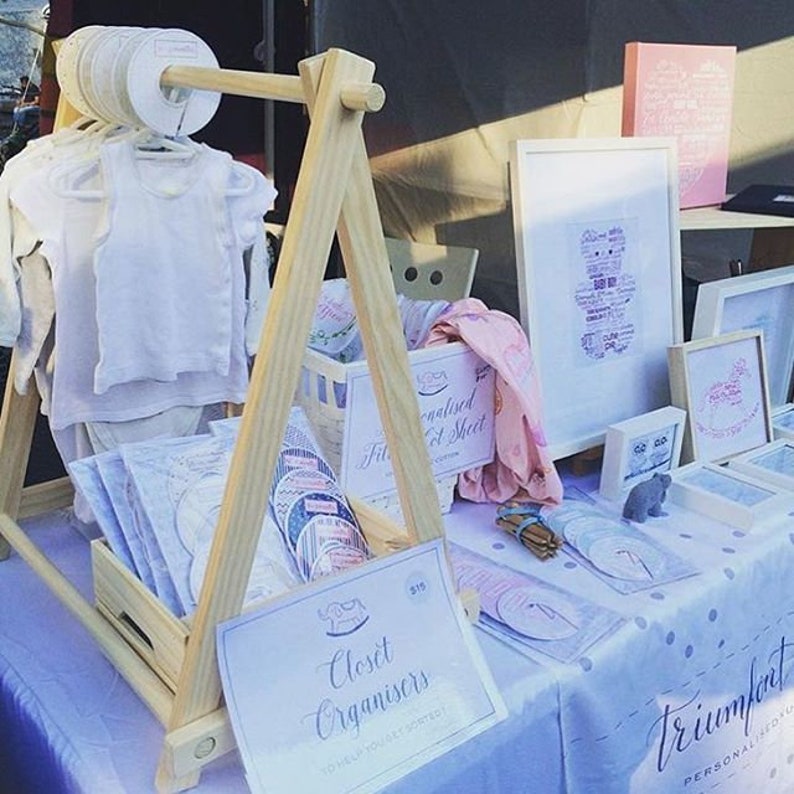 Small Clothes Rack Baby Garment Rack Clothing Rack Wooden Etsy