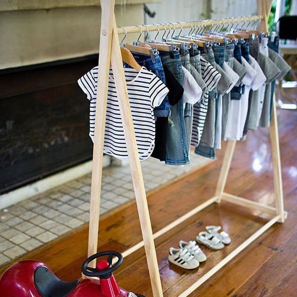 Handmade Large Pine Clothing Rack: Market Display/Garment Rack