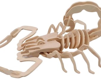 Skorpion Laser Cut Puzzle - 3 mm Digitale Datei - Skalierbar