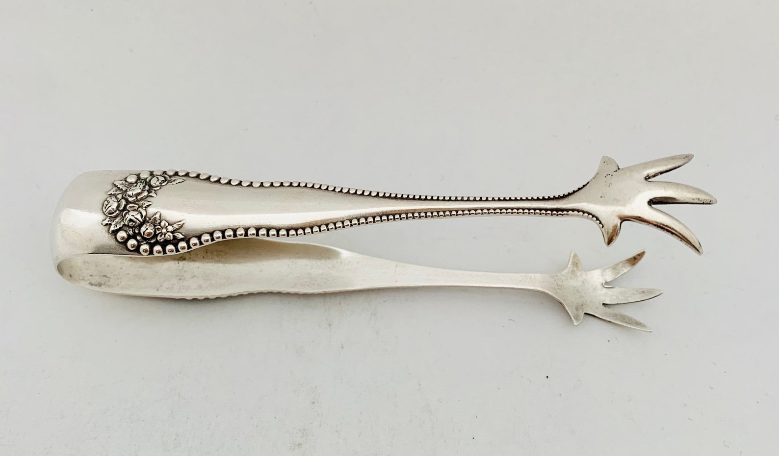 Vintage claw sterling sugar tongs claw sterling silver sugar Etsy