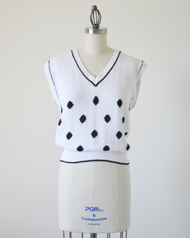 80s sweater vest vintage vest top white sweater top