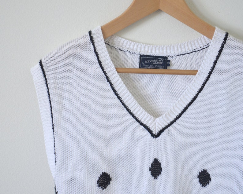 80s sweater vest vintage vest top white sweater top