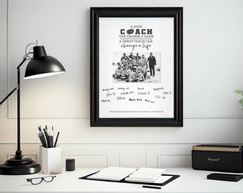 DIGITAL DOWNLOAD: Hockey Coach &gt;&gt; A Good Coach Can Change a Life (11x14)