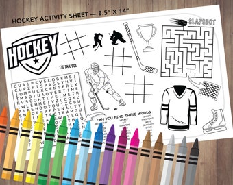 DIGITAL FILE: Hockey >> Activity Sheet >> 8.5" x 14"
