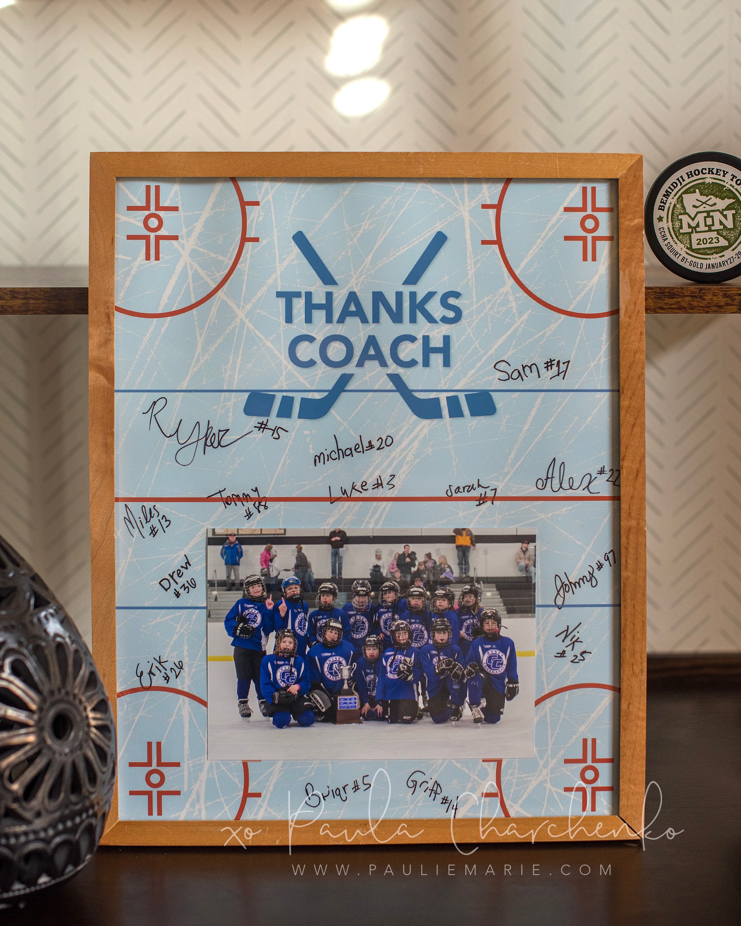 DIGITAL DOWNLOAD: Hockey Coach >> Thanks Coach (8x10)