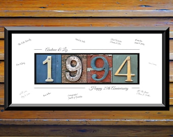 25th anniversary etsy