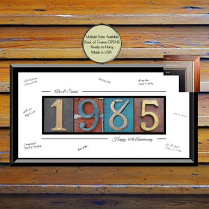 40th Anniversary Gifts For Parents, 40th Wedding Anniversary Gifts For Couples, 40th Anniversary Decorations, 40 Yr Anniversary Guest Book