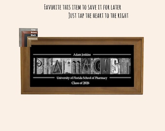 Pharmacist Gift | Pharmacy Graduation Gift | PharmD Graduation Gift | Pharmacy Student Gift | Pharmacist Wall Art