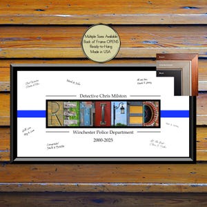 Police Retirement Gift, Police Retirement Party Decorations, Guest Book, Retired Police Officer Gifts For Men, Female Police Officer Retired