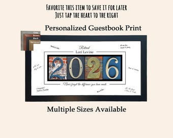 Personalized Retirement Gift for Women or Men, Custom 2026 Milestone Farewell Present