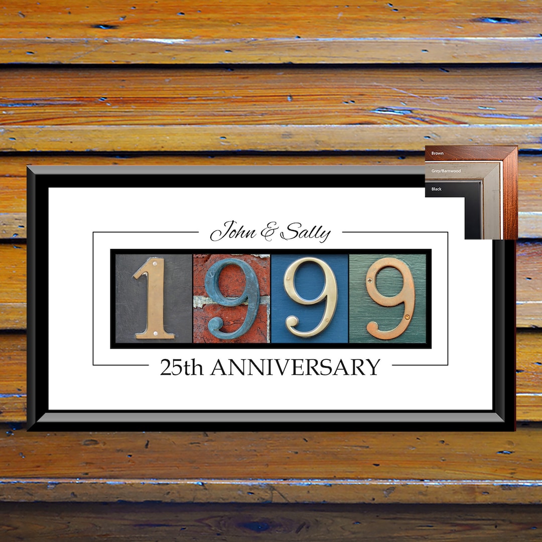 25th Wedding Anniversary Gift for Husband Wife Gift for Couple 25