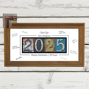 10 15 20 25 35 Cadeau d'anniversaire de 40 ans de travail, cadeau d'appréciation d'employé, années de service Cadeau de remerciement Service, cadeau d'anniversaire d'employé