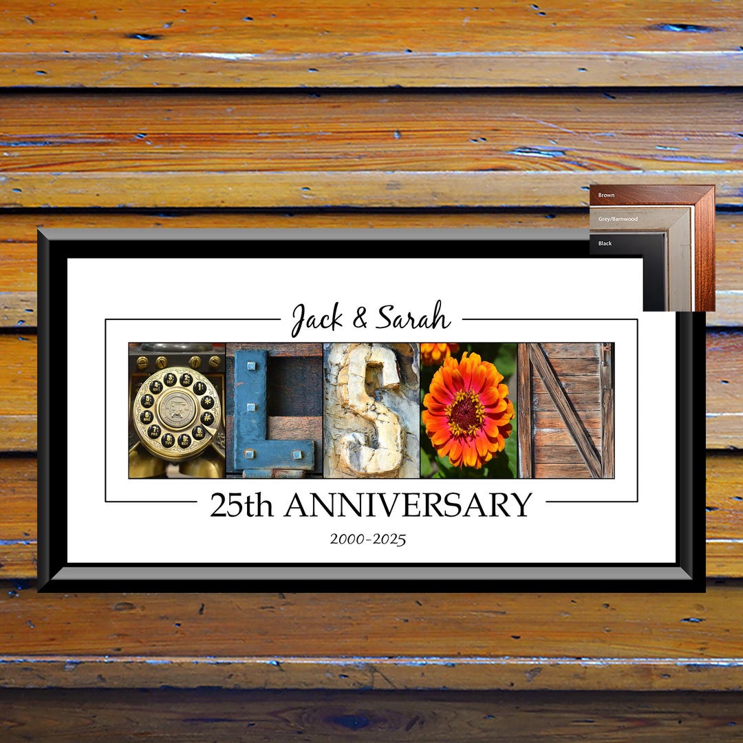 25th Wedding Anniversary Gift for Husband Wife Gift for Couple 25