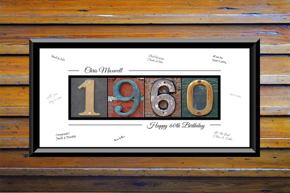 60th Birthday Party Decorations For Women For Men 60th Guest Etsy