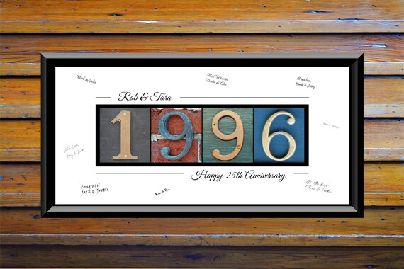 25th Anniversary Gifts For Parents 25th Wedding Anniversary Etsy