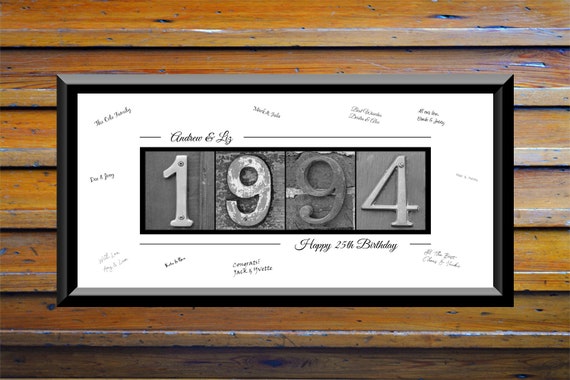 25th Birthday Party Gift Ideas 25th Birthday Decorations Etsy