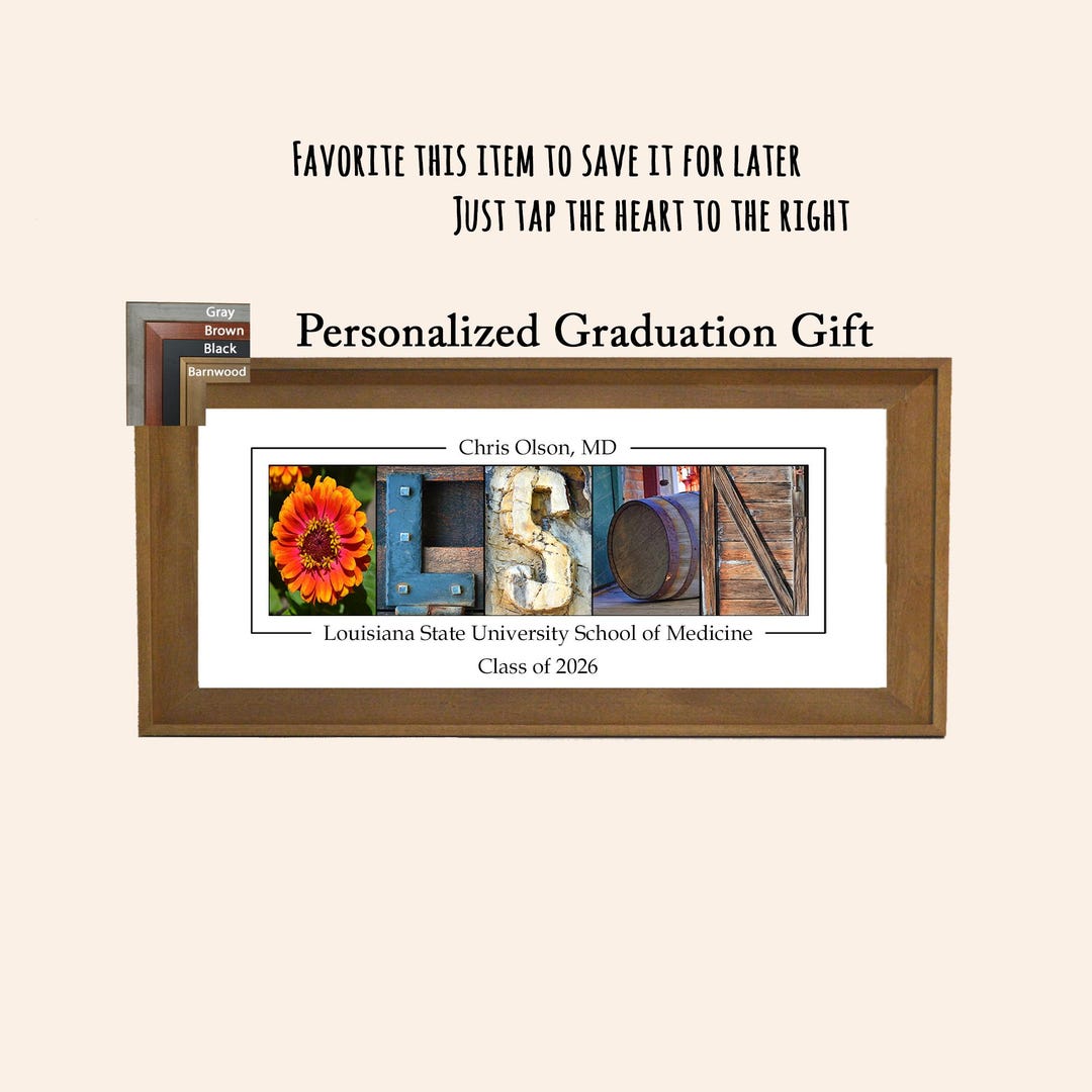 Medical School Graduation Gift for New Doctor, Personalized MD Class of ...