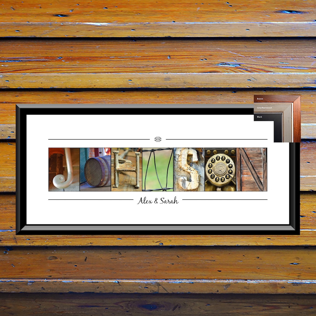 Alphabet Art Photos, Last Name Wall Art, Alphabet Photography Last Name