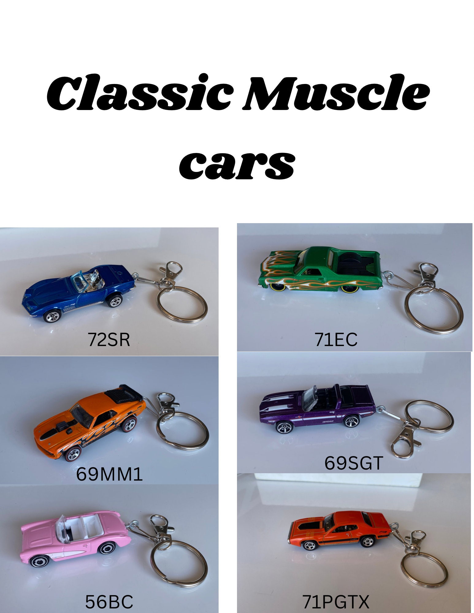 ** 1 VINTAGE 70S LEATHER DUSTER MUSCLE CAR KEYCHAIN PORTE CLEF CAR  AUTOMOBILE *