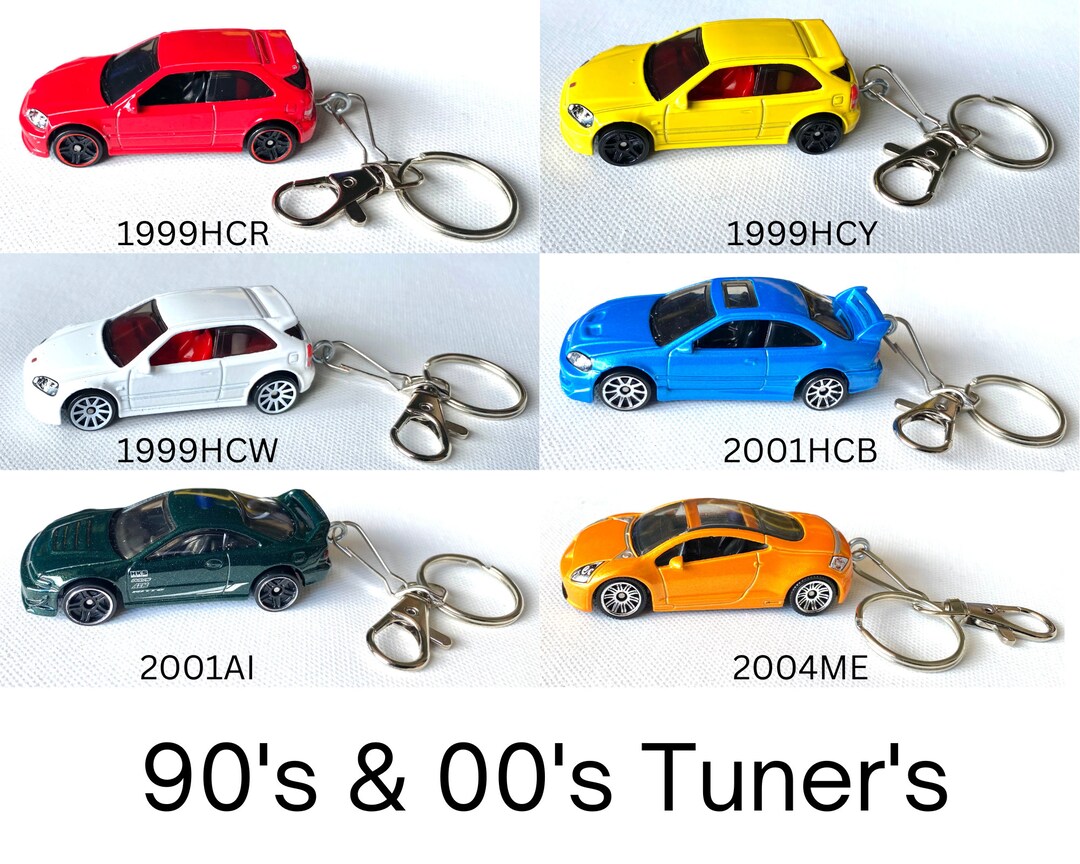 Toy Car Keychain W/ Classic Import Tuner Cars Etsy