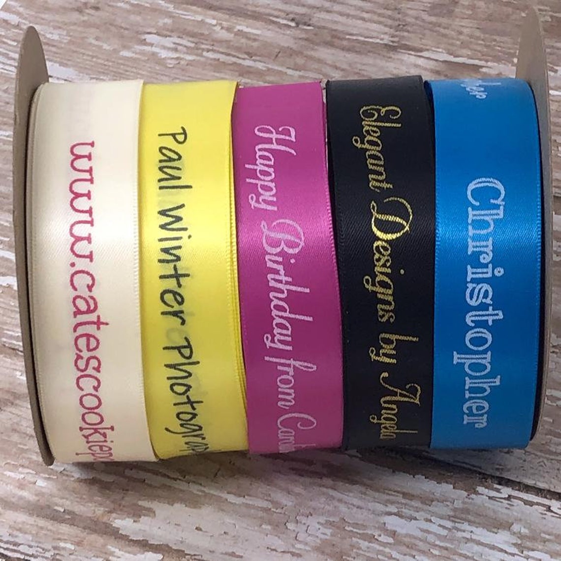 Personalized Ribbons for Party Favor Etsy