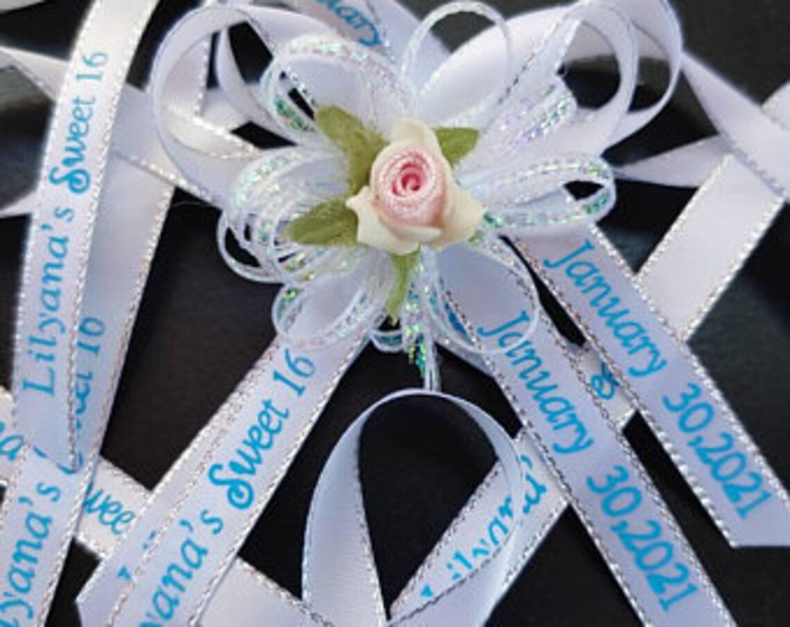 Personalized Ribbons for Party Favor Etsy