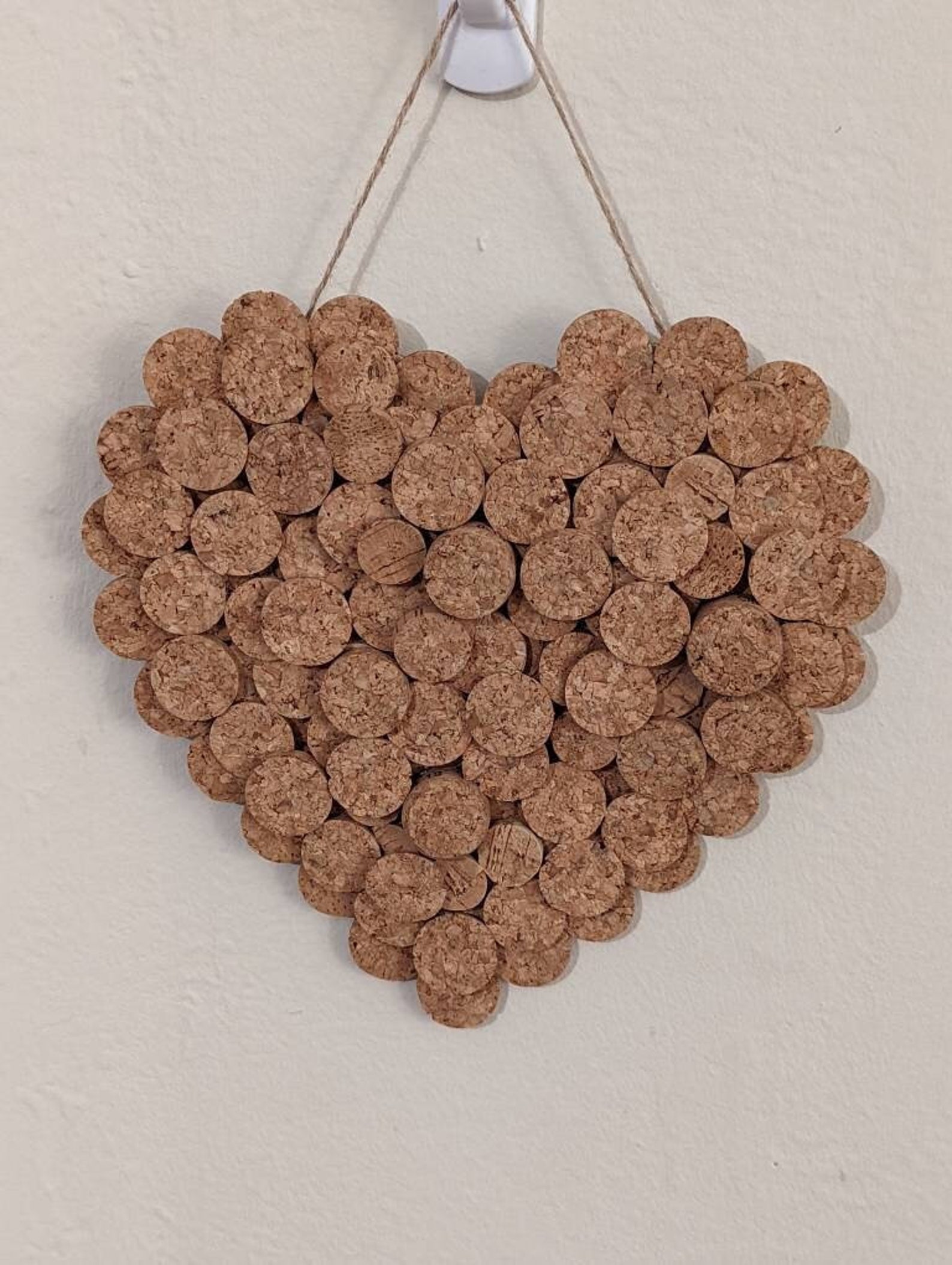 Wine Cork Heart Wall Decor, Wine Cork Heart Bulletin Board, Wine