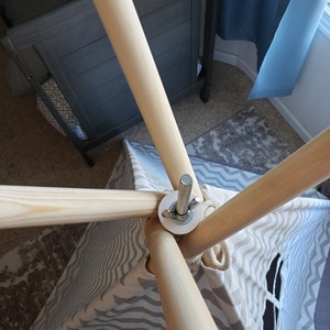 TeePee Stabilizer - anti-collapse system for teepee tent, TeePee Tent Stabilizer, TeePee Pole Stabilizer