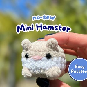 No-Sew Crochet Stackable Hamster PDF PATTERN | Beginner-Friendly Chunky Hamster Pattern