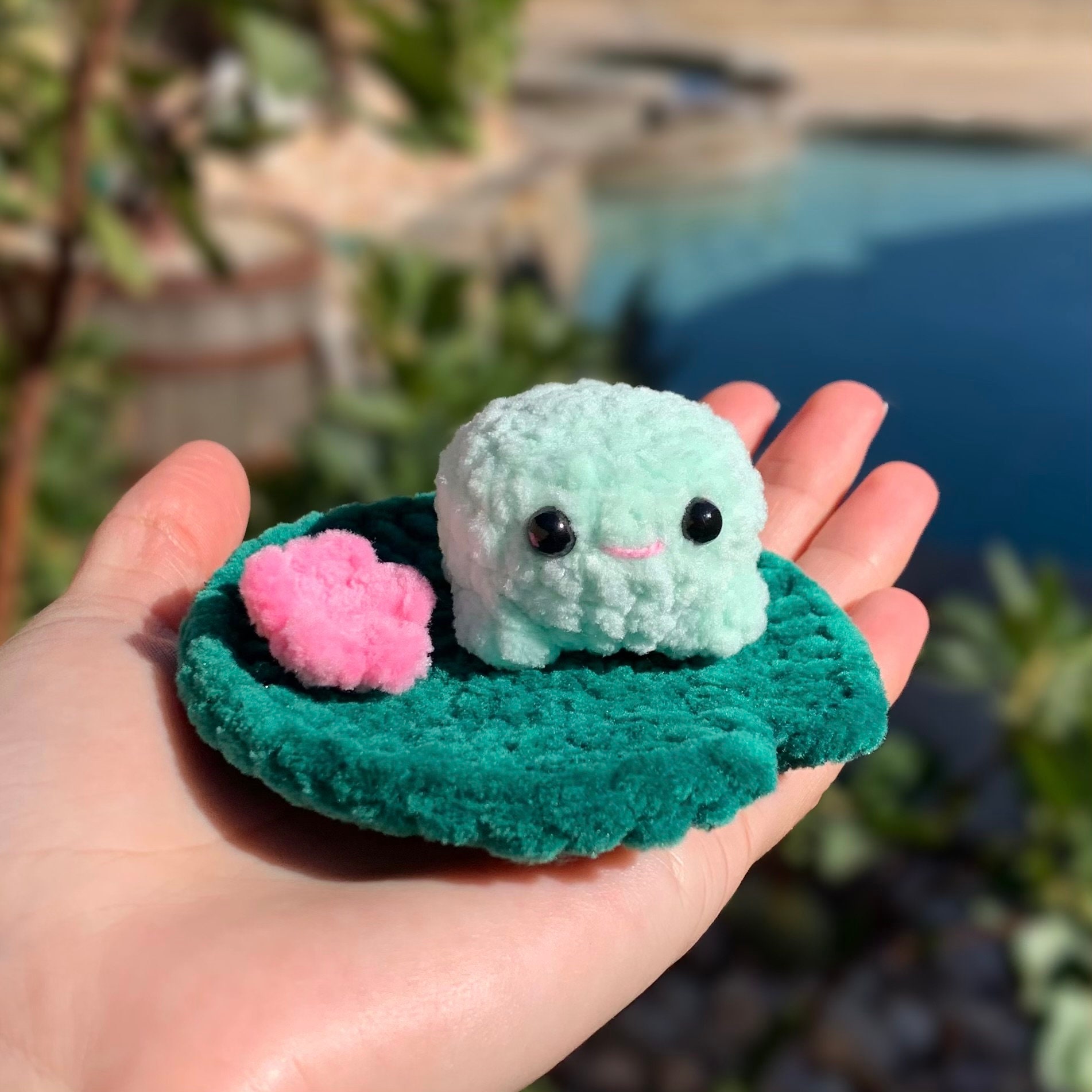 38 Frog Crochet Patterns for Amigurumi, Bags, Decor, and Gifts 7 No-Sew Crochet Frog on a Lily Pad 3-in-1