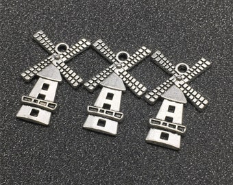 12pcs tibetan silver 2sided Chinese gold-ingot design charms EF1597
