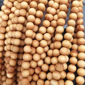 Cedarwood Beads, Wood Beads , Wholesale Beads ,Full Strand, 6mm, 8mm