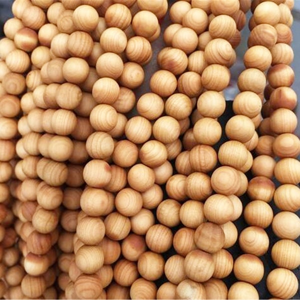 Cedarwood Beads, Wood Beads , Wholesale Beads ,Full Strand, 6mm, 8mm